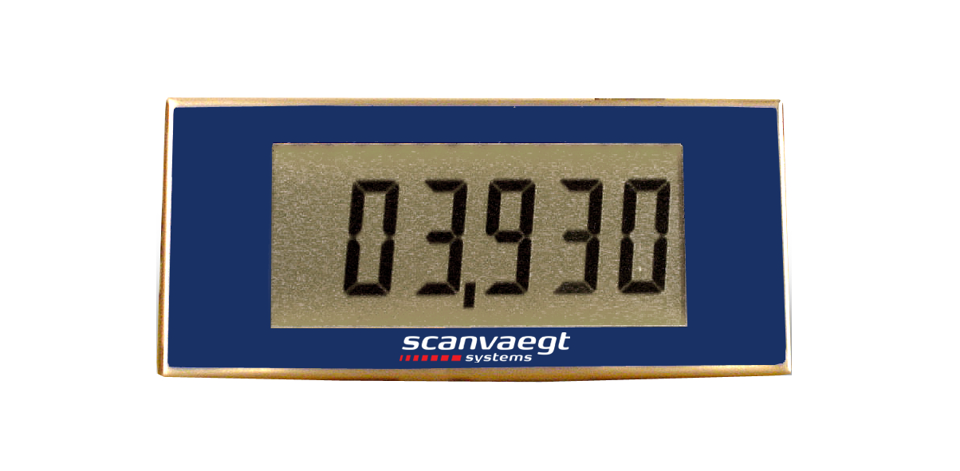 Fordonsvågs-utrustning, SCANVAEGT RD45 STORDISPLAY