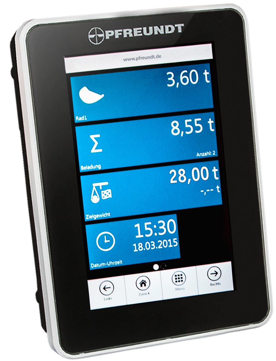 Frontlæsservægt, PFREUNDT WK60 VEJETERMINAL